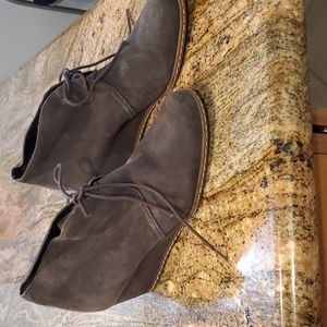 Franco Sarto deep grey wedge,ankle chukka boots